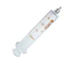 Seringa De Vidro Bico Metal Luer Slip - 20 Ml - Arti Glass